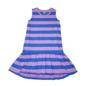 Youth Girls Look by Crewcuts Jersey Knit Striped Sleeveless Dress - Sz XS 4/5